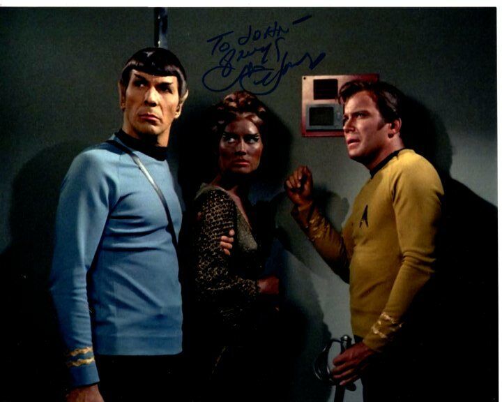 SUSAN HOWARD Signed STAR TREK w WILLIAM SHATNER LEONARD NIMOY Photo Poster paintinggraph To John