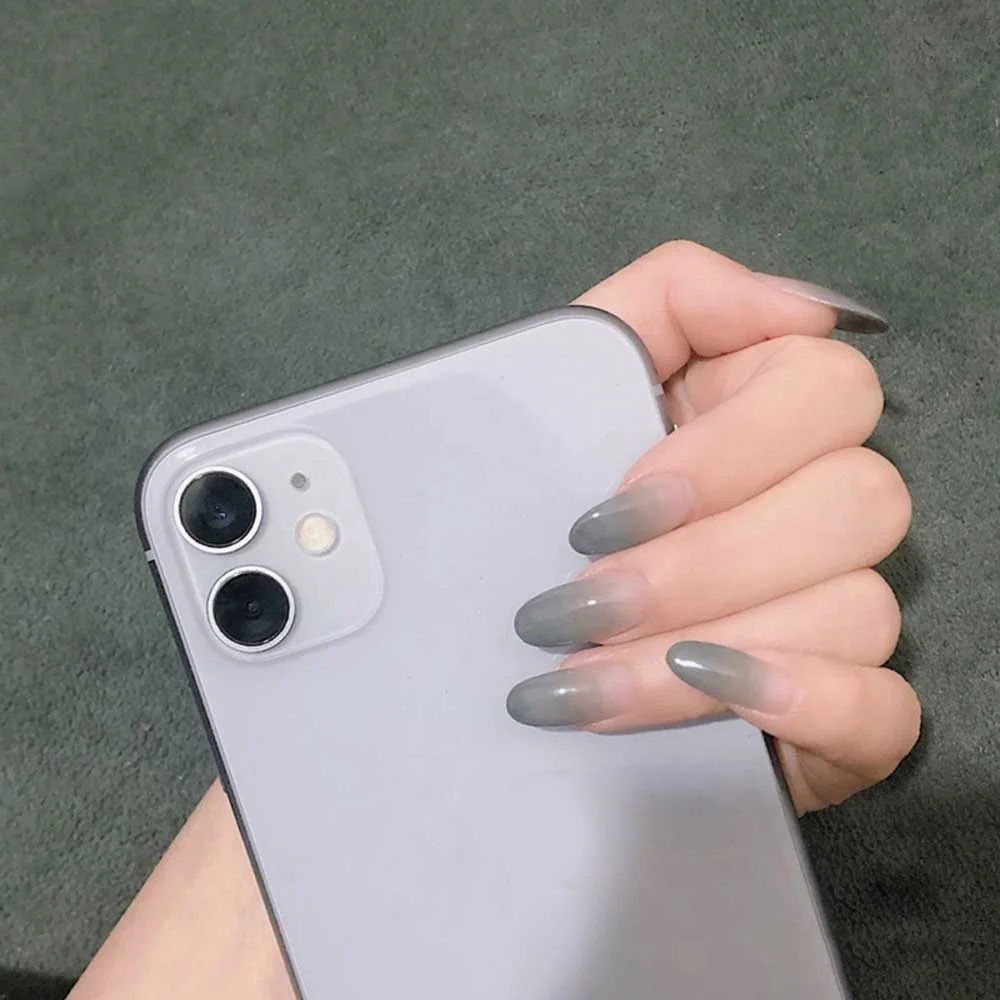 24PCS/box artificial nails with glue Gradients wear long paragraph fashion Manicure patch False nails press on for girls-Nail Inspo