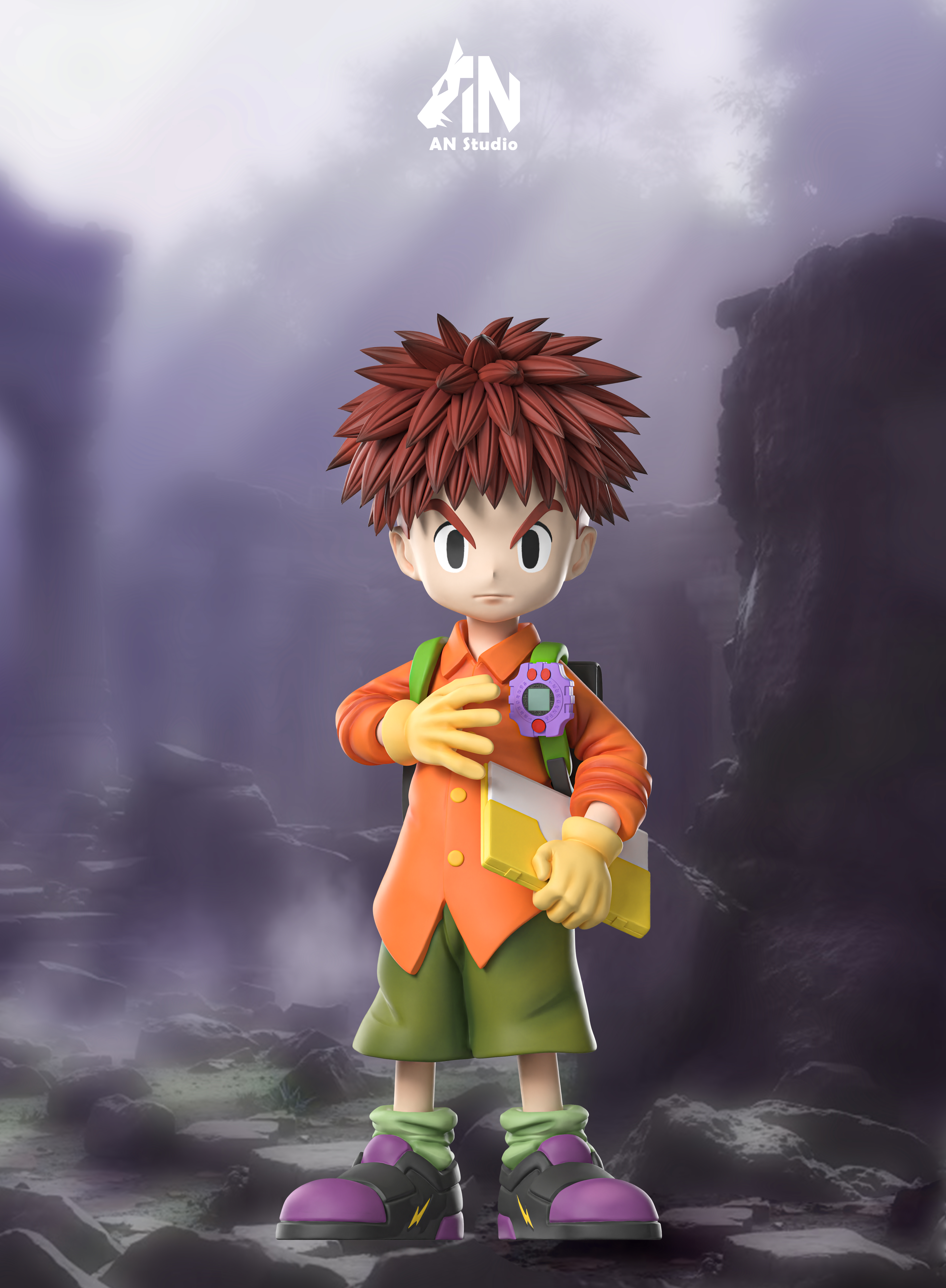 AN Studio - Digimon Character Resonance 3&4th Edition Izumi Koshiro & Tachikawa Mimi Statue(GK)-