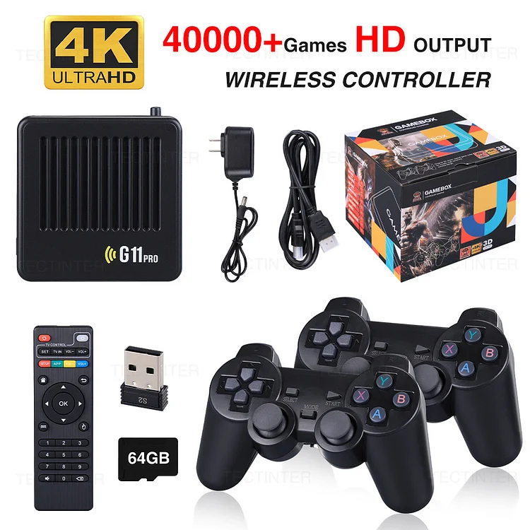 G11 pro HDTV set-top box game console dual system android 9.0 wireless home game arcade Electronic Hdmi