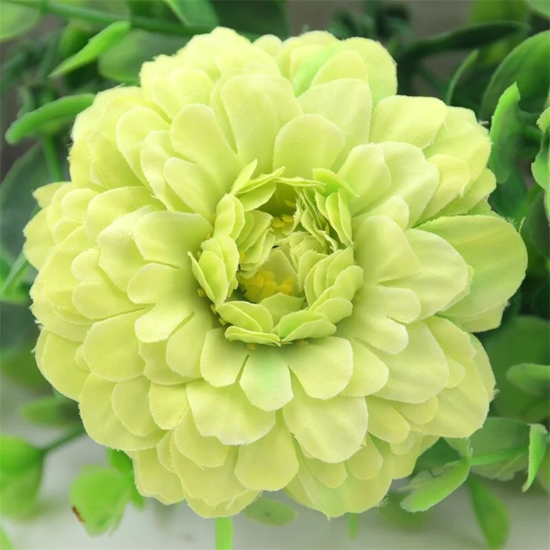 5pcs/lot 7cm Chrysanthemum Artificial Silk Dahlia Daisy Flower Heads For Home Wedding Decoration Handmade DIY Fake Flowers