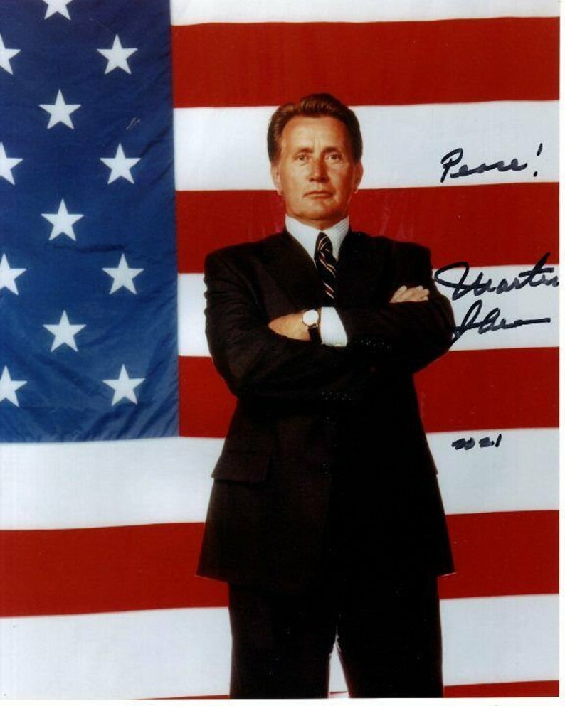 Martin sheen signed autographed the west wing president jed bartlet Photo Poster painting