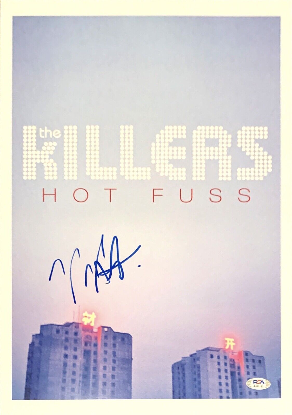 Mark Stoermer Signed 12x18 Photo Poster painting The Killers