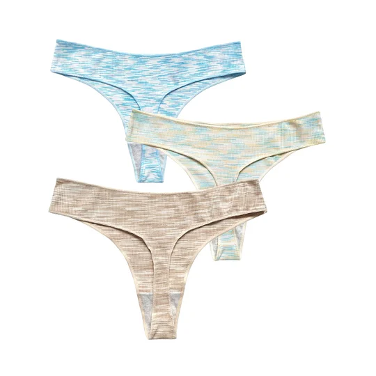 Alccn 3Pcs/Set Women Panties Low Rise G-string Seamless Underwear Female Underpants Comfort Panties Sexy Lingerie S-XL Thongs