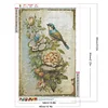 (40*60cm)Flower Bird - Full Round Drill Diamond Painting