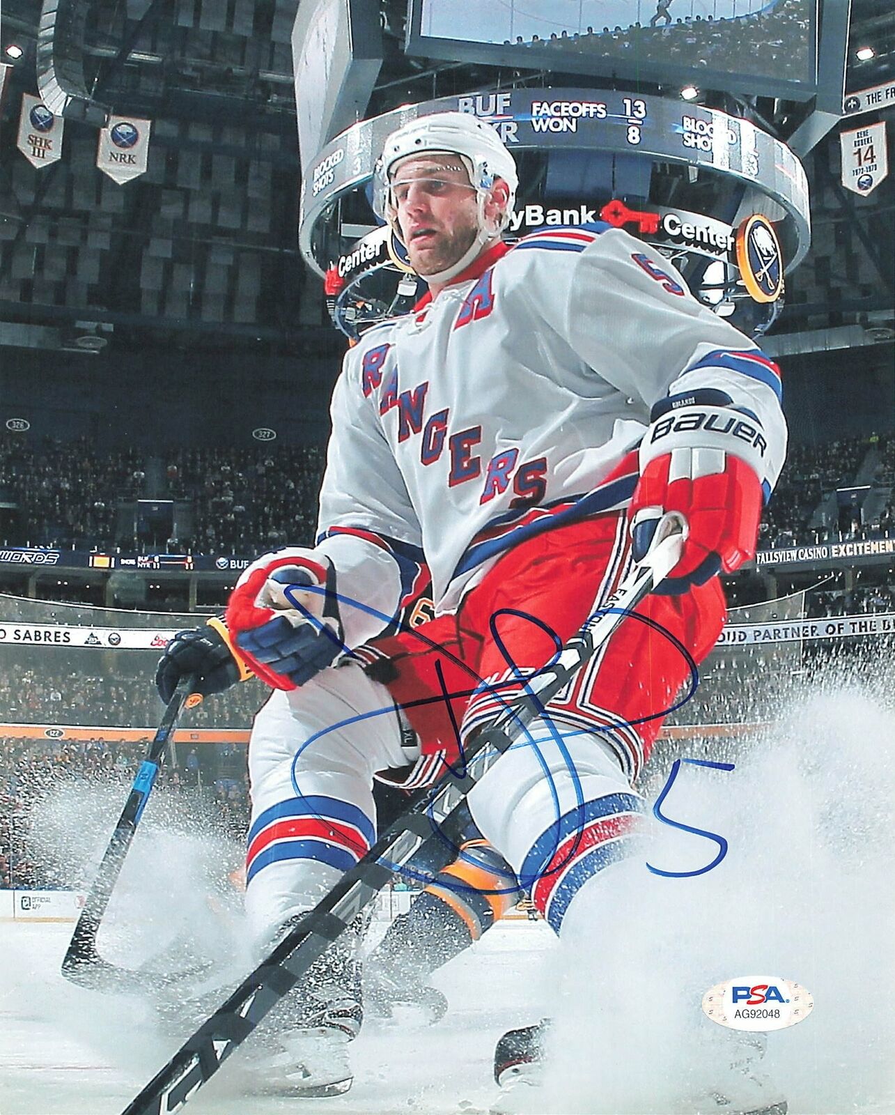 Dan Girardi signed 8x10 Photo Poster painting PSA/DNA New York Rangers Autographed