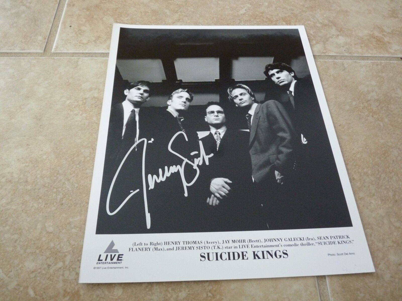 Jeremy Sisto Suicide Kings Signed Autograph 8x10 Promo Movie Photo Poster painting PSA Guarantee