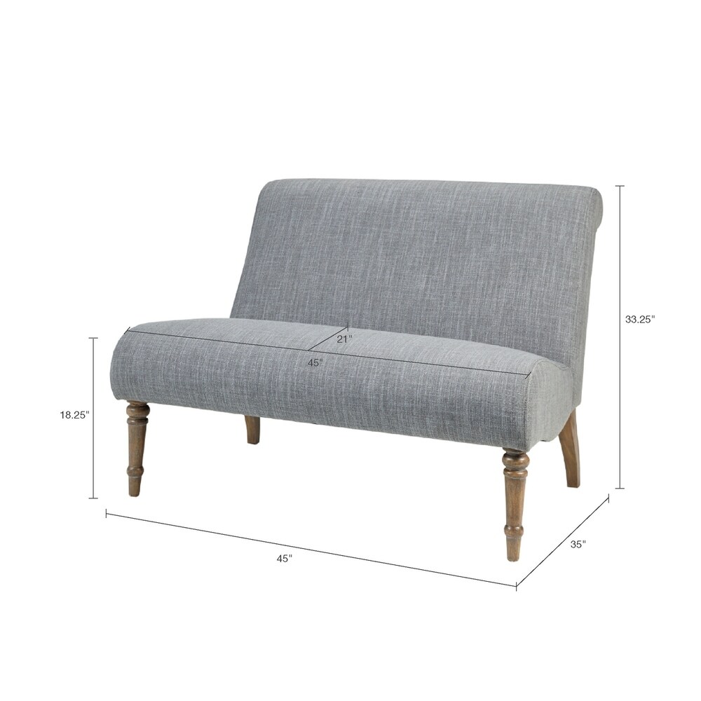 Martha Stewart Felicia Grey Loveseat