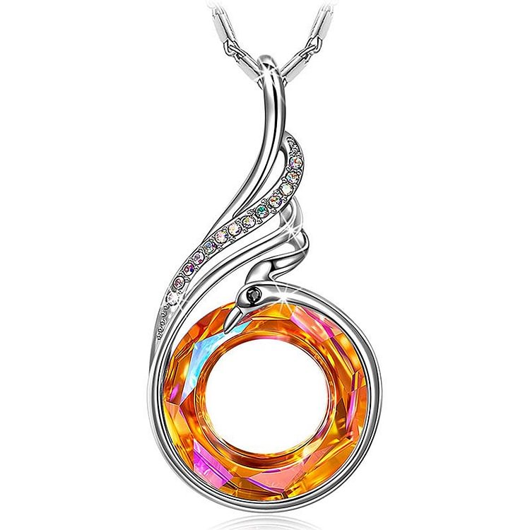 For Friends - We Rise From Ashes Phoenix Crystal Necklace