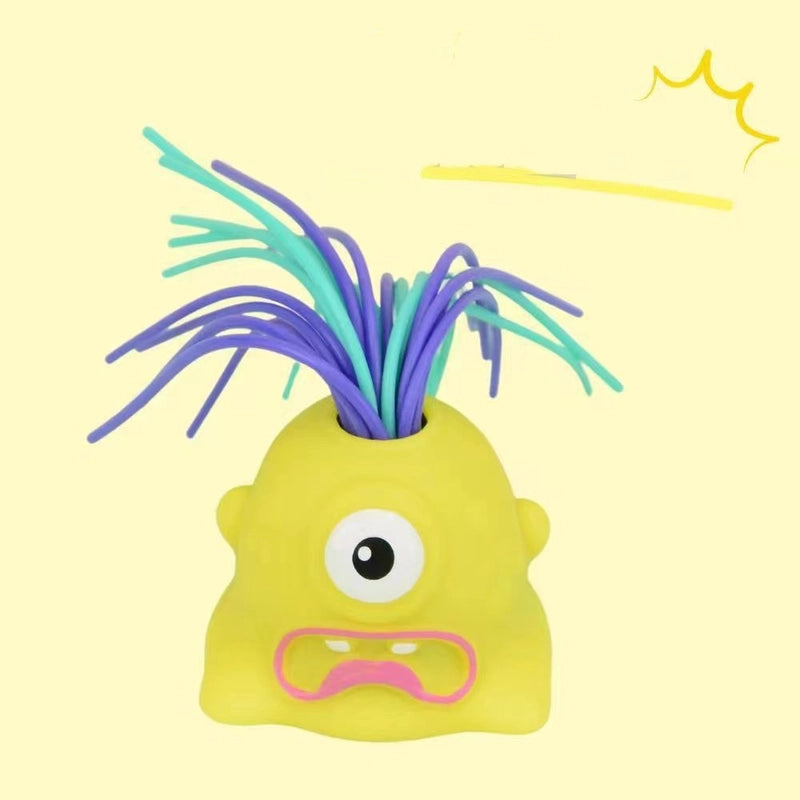 Tiktok Popular New Product Hair Pulling Will Call Little Monster Decompression Small Toy Funny Decompression Children’s Educational Toy