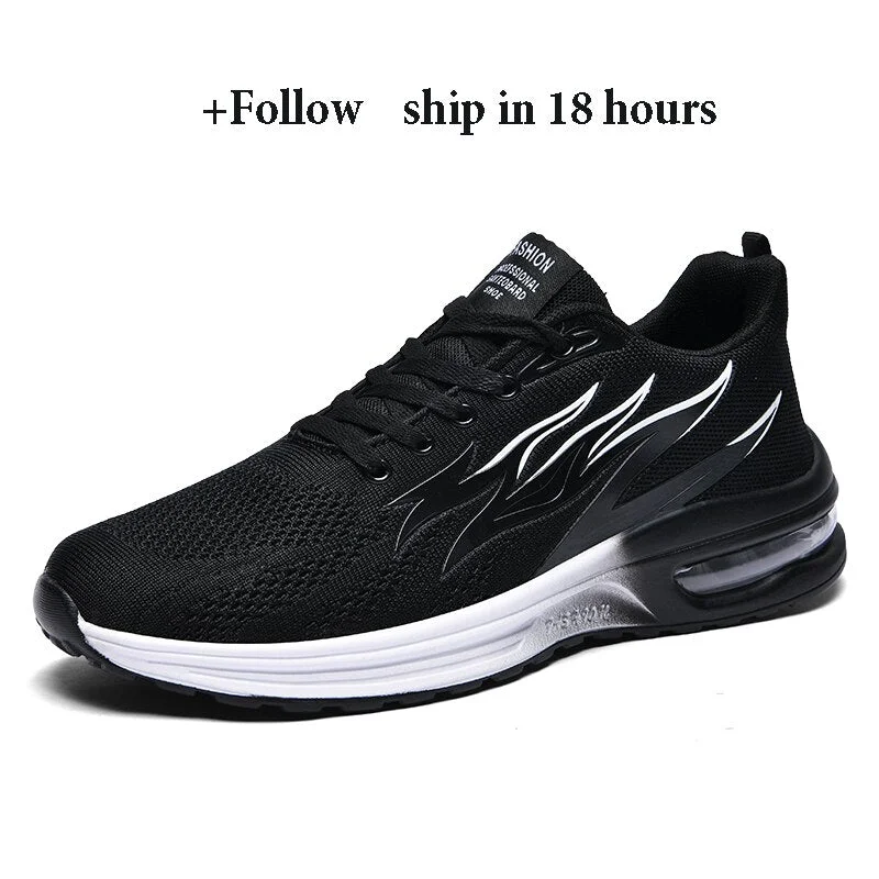 Men 2021 Fashion Sneakers Air Cushion Mesh Running Shoes Women Footwear Mens Casual Sport Shoes Size 45 Shoes Breathe Mesh Shoes