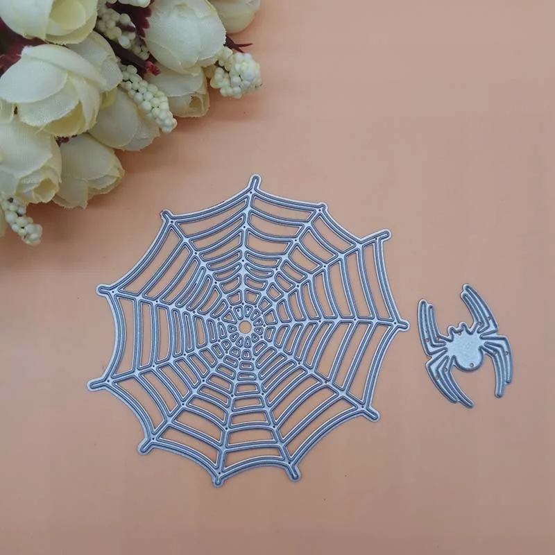 Halloween Spider Cobweb Funny Decor Card Metal Cutting Dies cutter Knife Stencil DIY Scrapbook Paper Photo Craft Template Dies