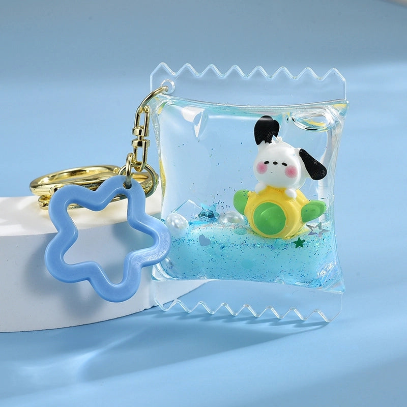 Cartoon Style Dog Arylic Unisex Keychain