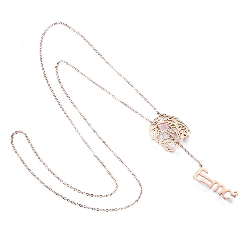 304 Stainless Steel 18K Gold Plated IG Style Classic Style Commute Plating Animal Heart Shape Feather Pendant Necklace