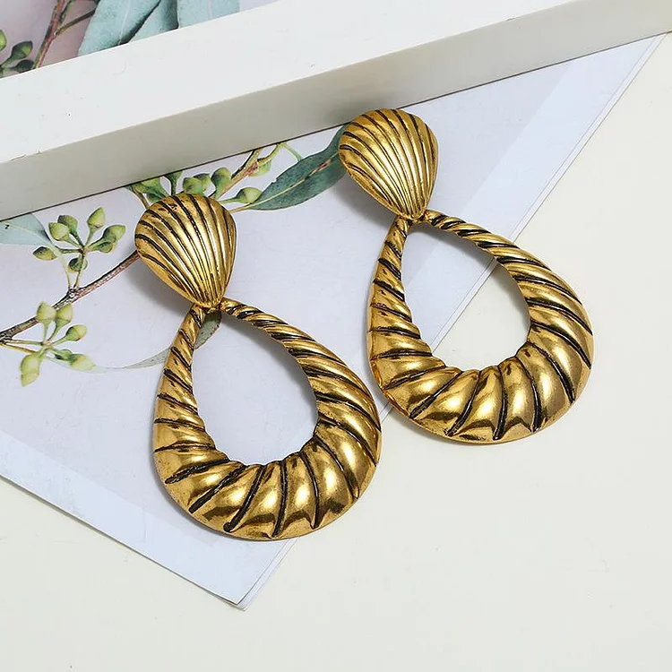 New alloy simple geometric Earrings