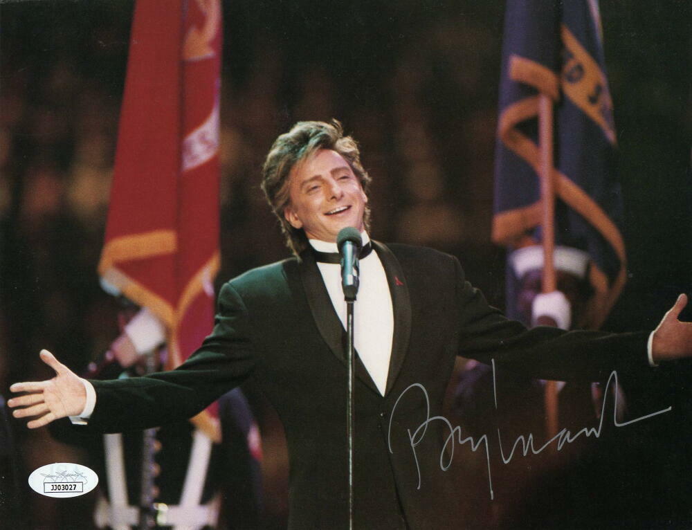 BARRY MANILOW SIGNED AUTOGRAPH 8X10 Photo Poster painting - LEGENDARY COPACABANA SINGER, JSA