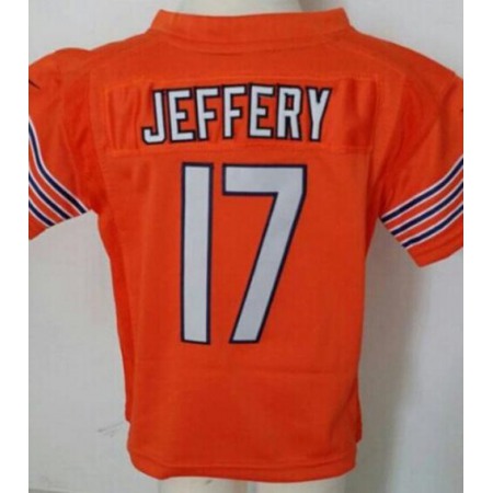 Toddler  Bears #17 Alshon Jeffery Orange Alternate Stitched NFL Elite Jersey