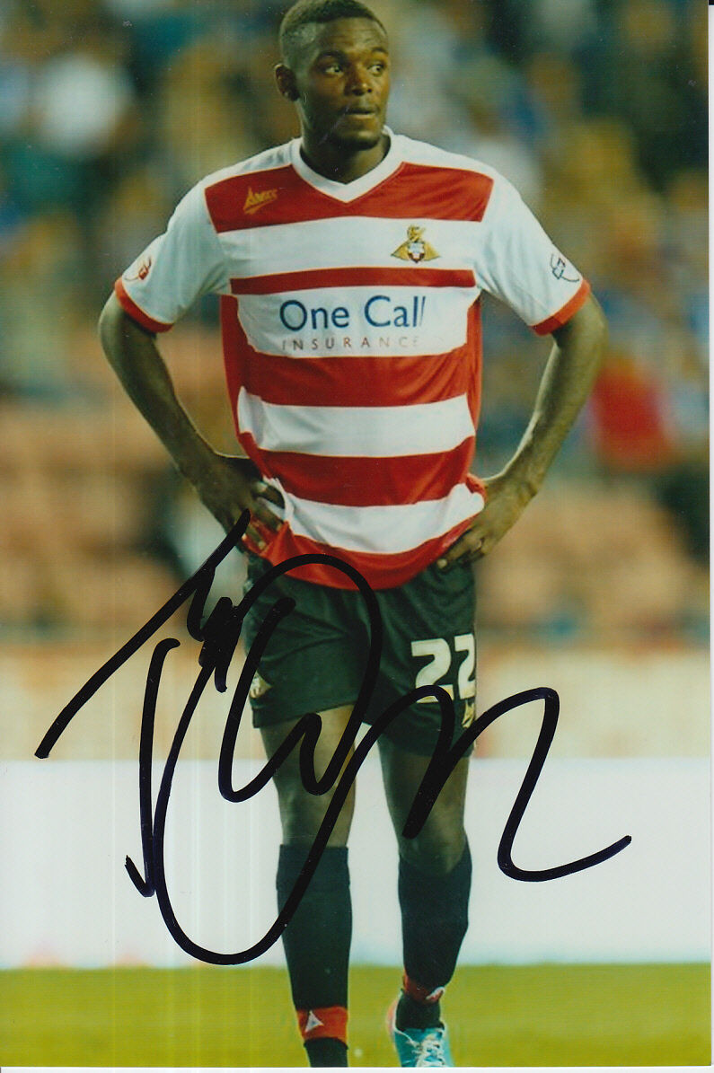 DONCASTER ROVERS HAND SIGNED THEO ROBINSON 6X4 Photo Poster painting 1.