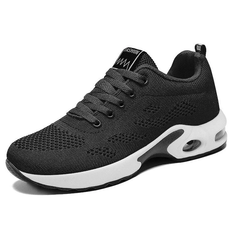 Running Shoes Women 2021 Breathable Casual Shoes Outdoor Light Weight Sports Shoes Walking Platform Ladies Sneakers Black Summer