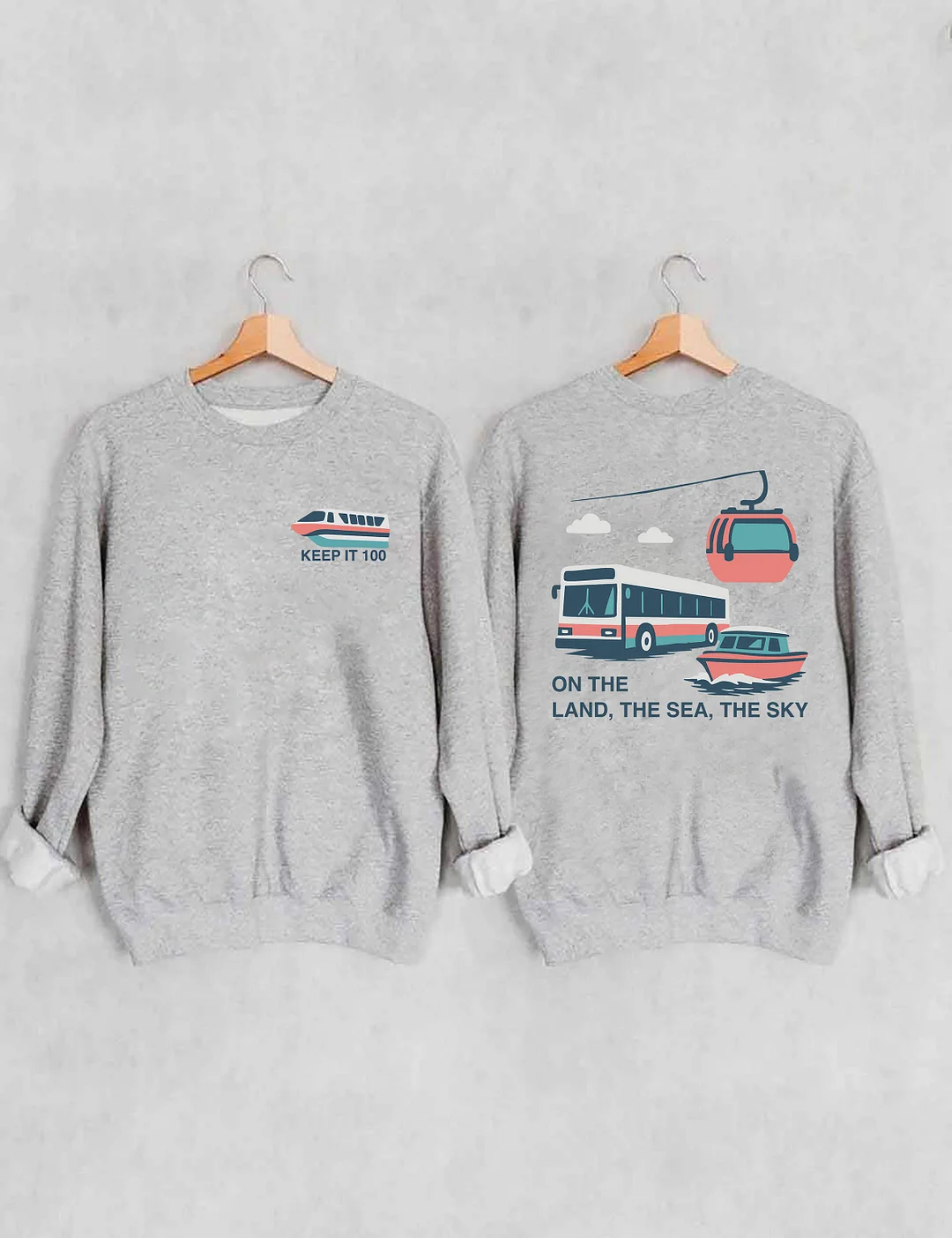 On The Land The Sea The Sky Sweatshirt