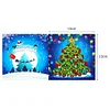 8pcs 5D DIY Partial Special Drills Diamond Painting Xmas Cards Party Gifts