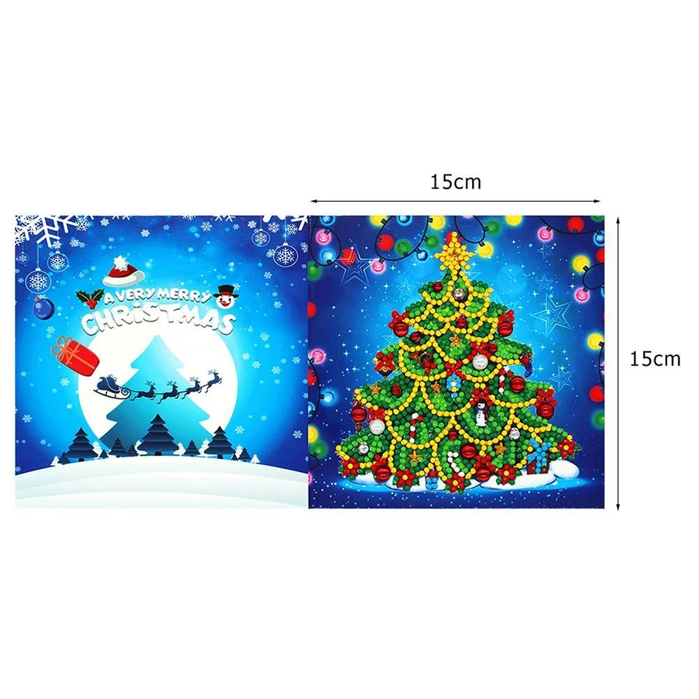 8pcs 5D DIY Cards - Partial Special Drills - Xmas Party Gifts