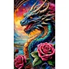Dragon-Full Round Diamond Painting(30x50cm)