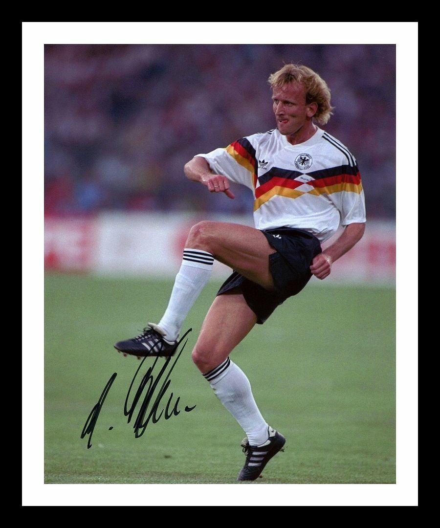 Andreas Brehme - West Germany Autographed Signed & Framed Photo Poster painting 1