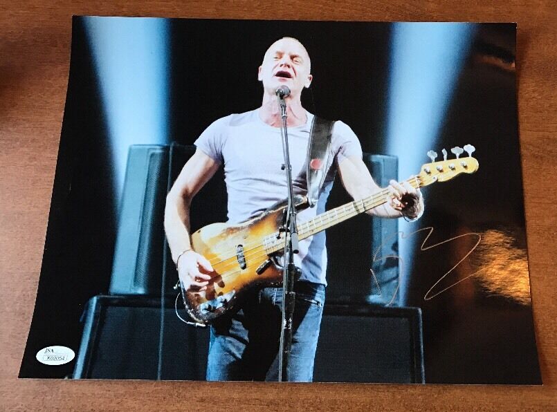 STING SIGNED 11X14 Photo Poster painting JSA AUTH AUTOGRAPHED JSA COA