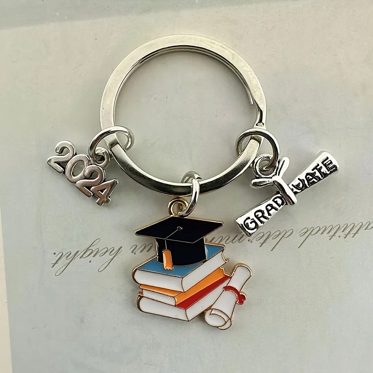 2024 Bachelor's Cap Keychain Graduation Gift