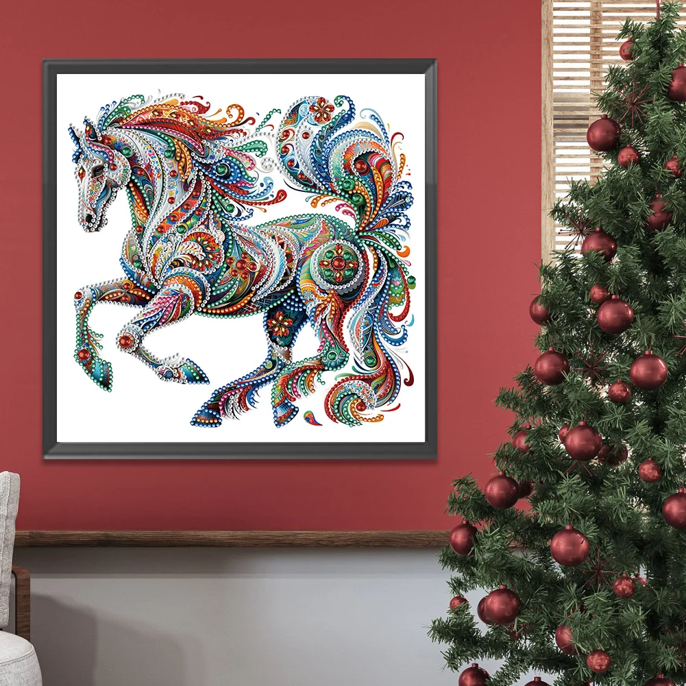 Diamond Painting - Partial Special Shaped Drill - Gorgeous Horse(Canvas|30*30cm)