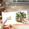 6Pcs Diamond Painting Xmas Atmosphere Greeting Cards Congratulations Cards & Gifts