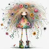 Quirky Girl-14CT Counted Cross Stitch 40*40cm/15.75*15.75in