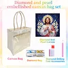 DIY Linen Diamond Art Handbag Craft Kit for Adults Beginners Shopping Gift