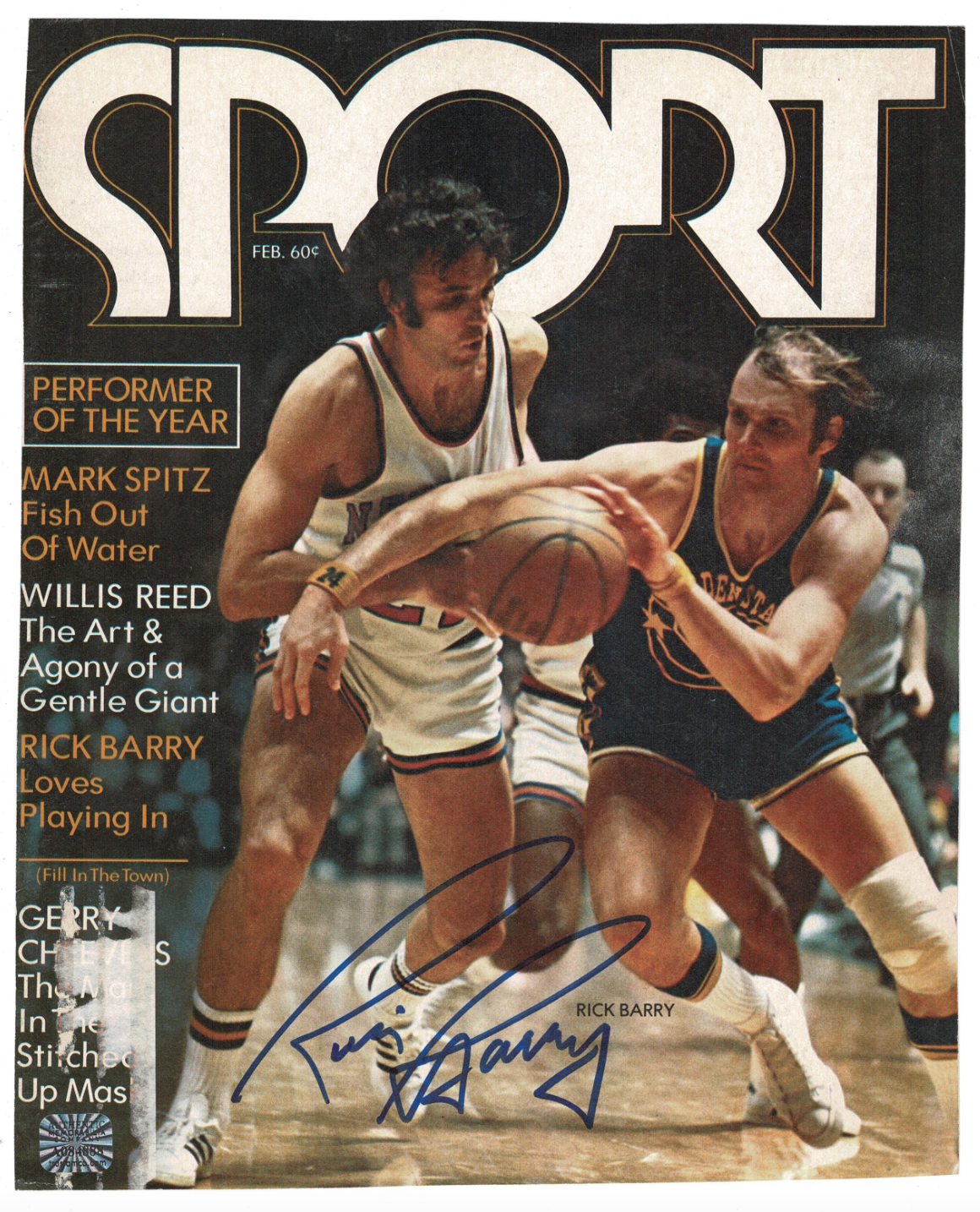 Rick Barry signed autographed magazine Photo Poster painting! RARE! AMCo Authenticated! 9092