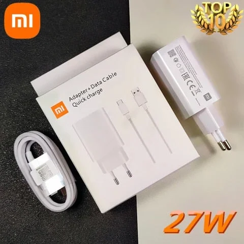 pornhint Pornhint xiaomi Fast charger 27W Original EU QC 4.0 turbo quick charge adapter usb type c cable for mi 9 9t pro k20 pro mi note 10 lite