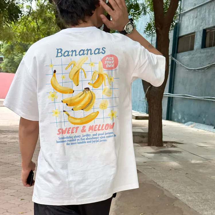 Bananas Sweet & Mellow Printed Men's T-shirt
