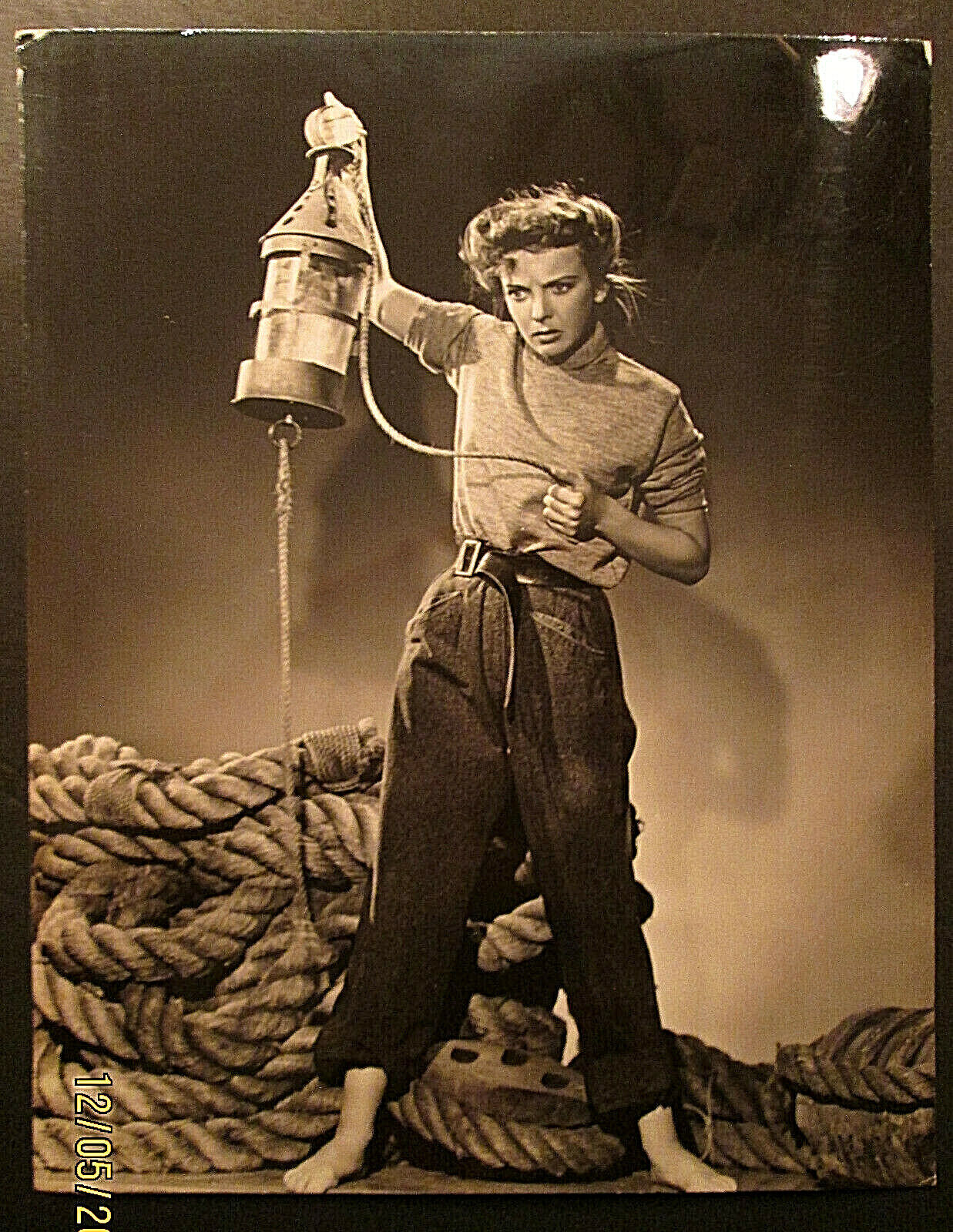 IDA LUPINO: THE SEA WOLF) EARLY RARE ORIG, 1941 UNSEEN PUBLICITY Photo Poster painting (CLASSIC)