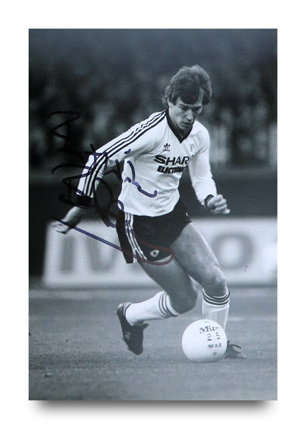 Bryan Robson Signed 6x4 Photo Poster painting Manchester United England Genuine Autograph + COA