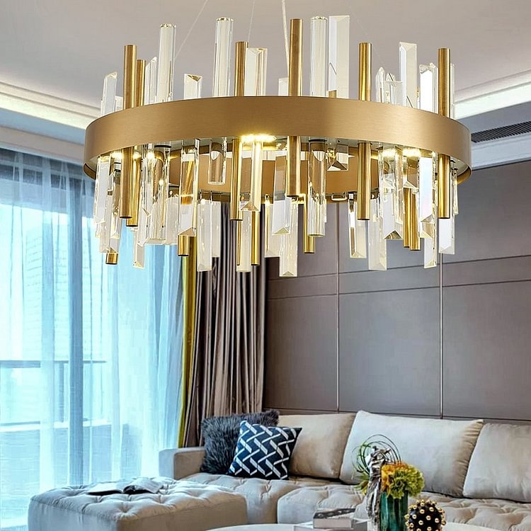 Modern Design Crystal Chandelier For Luxury Villa -Love Word Lighting