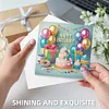(US Only)6PCS DIY Diamond Art Greeting Cards Birthday Theme Congratulations Cards & Gifts