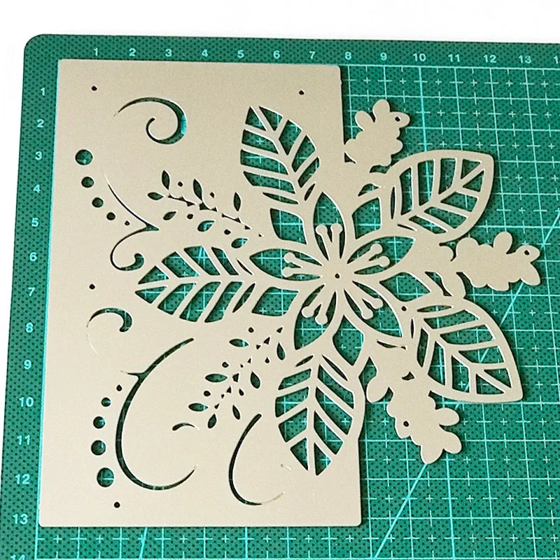 Metal Cutting Dies Christmas Border Knife Die Mold Stencils for Craft Scrapbook Greeting Card Making Decorative Die Template