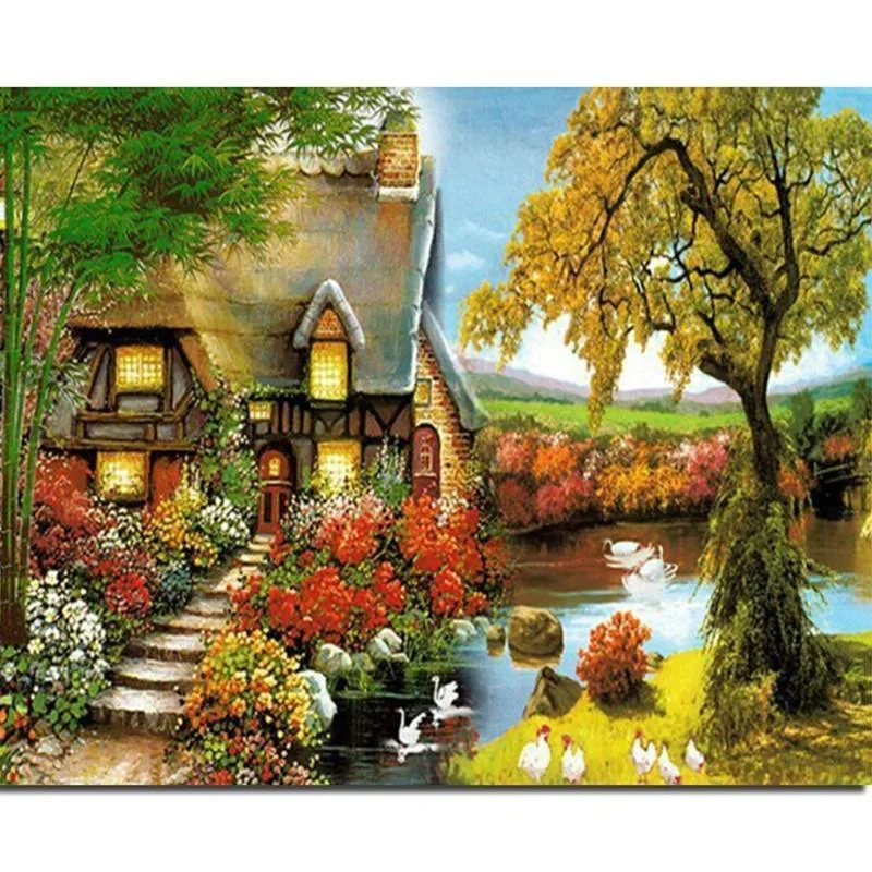 Natural Paint By Numbers Kits UK For Adult TCR3133