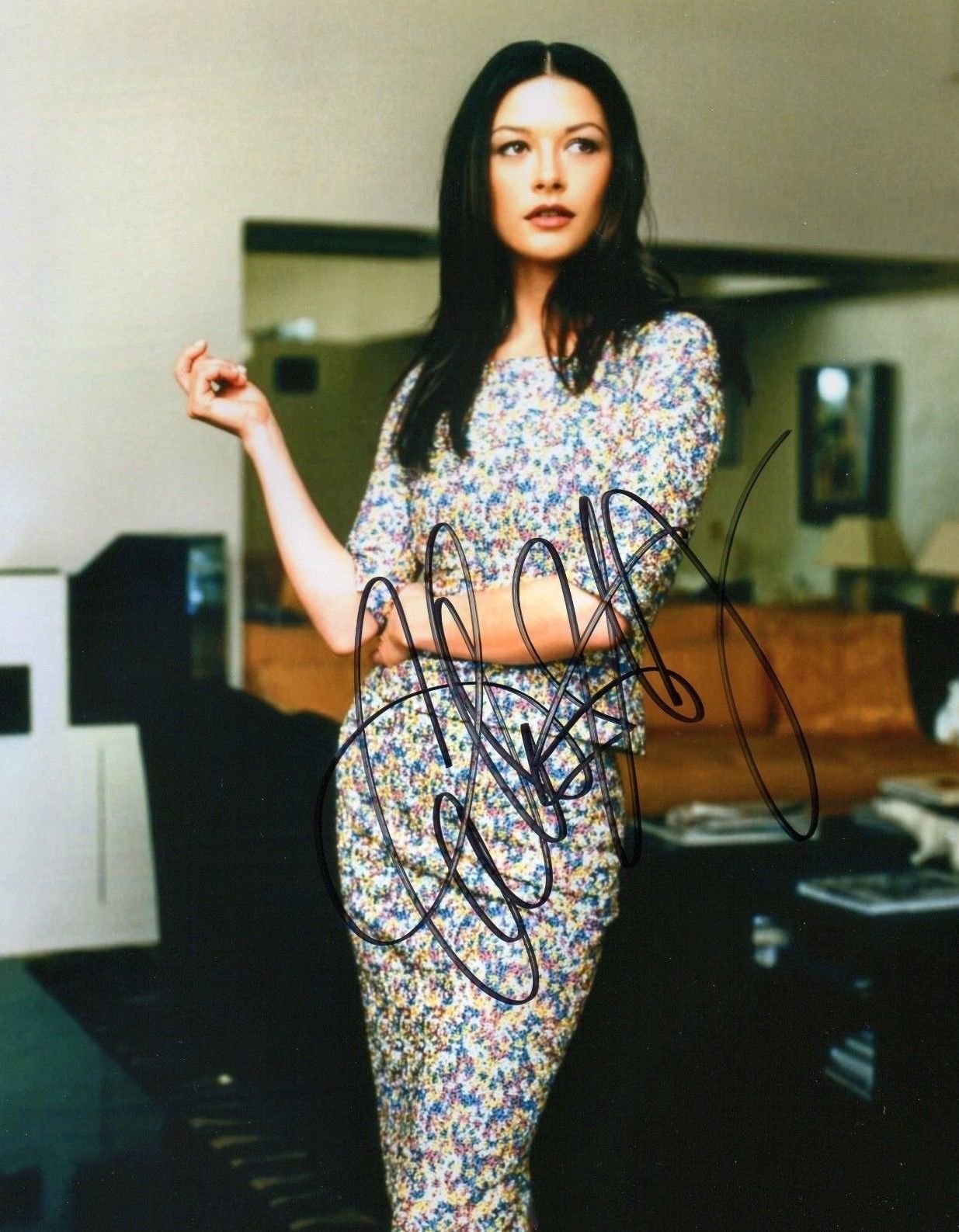 CATHERINE ZETA JONES AUTOGRAPHED SIGNED A4 PP POSTER Photo Poster painting PRINT 29