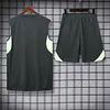 2025/2026 Real Madrid Pre-Match Training Dark Green Vest+Shorts Football1:1 Thai Quality