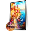 (40*60cm)Seaside Town - Full Round Drill Diamond Painting