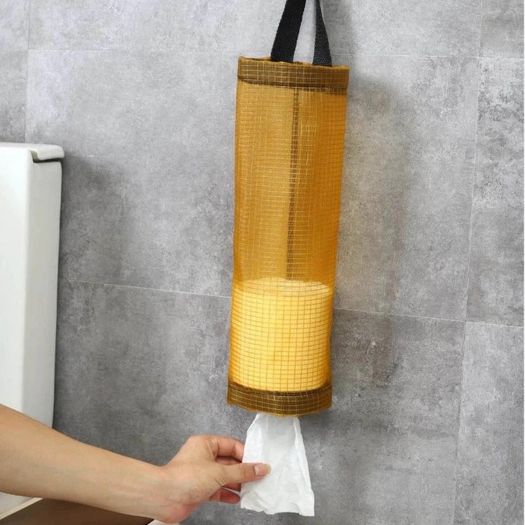Home Grocery Bag Holder Wall Mount Plastic Storage