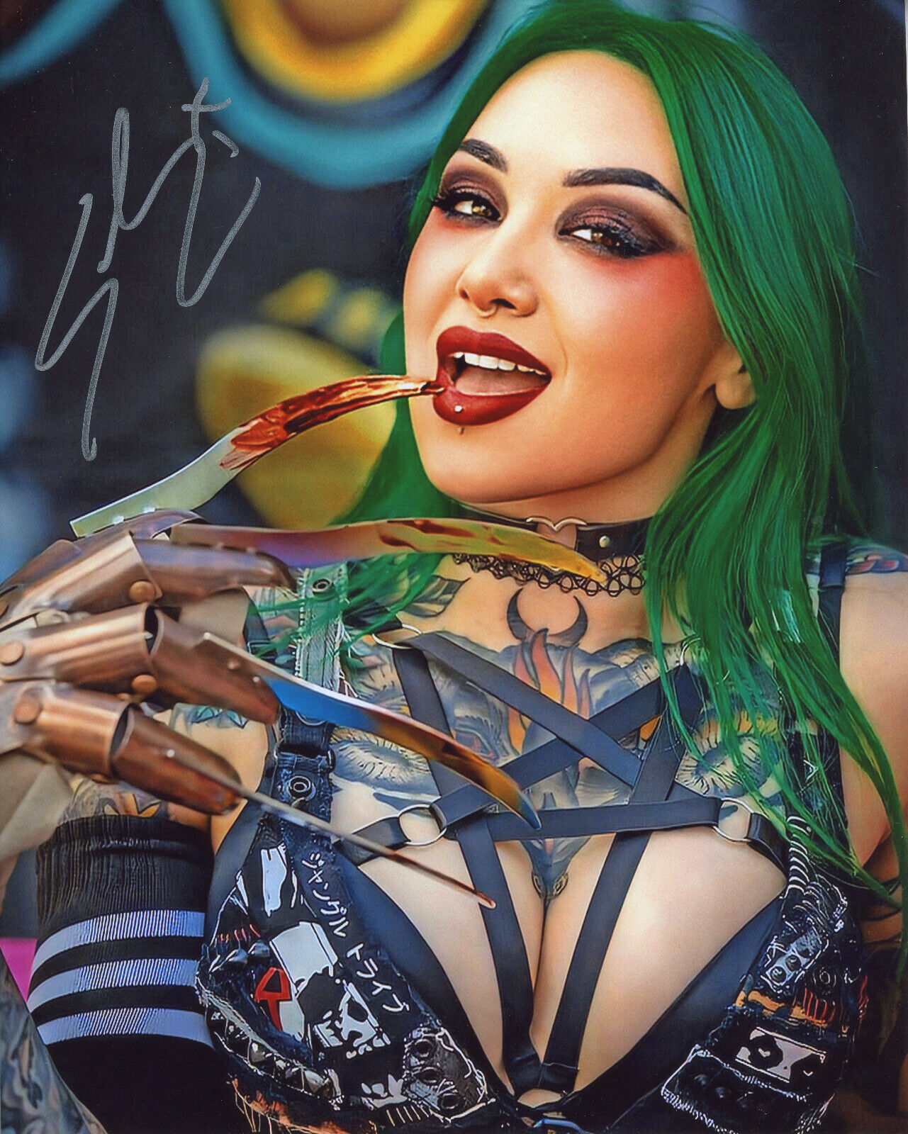 Shotzi Blackheart autographed 8x10 Sexy Hot In Person TNA WWE #17