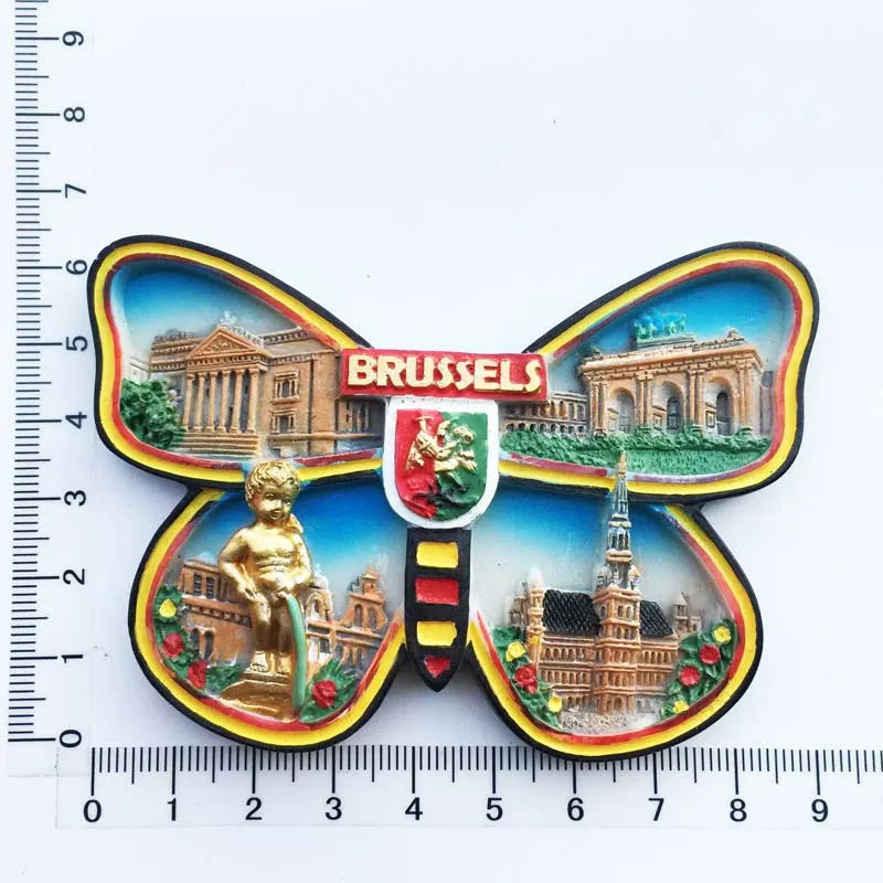 thumbnail image 2 of Handmade Painted Belgium Biscuit House 3d Fridge Magnet World Souvenir Refrigera 2 of 11