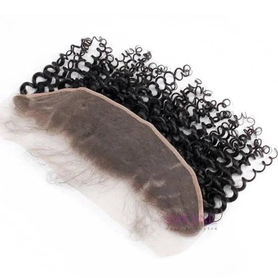  YVONNE Platinum Grade 13.5*4  Malaysian Curly Lace Frontal Brazilian Hair 